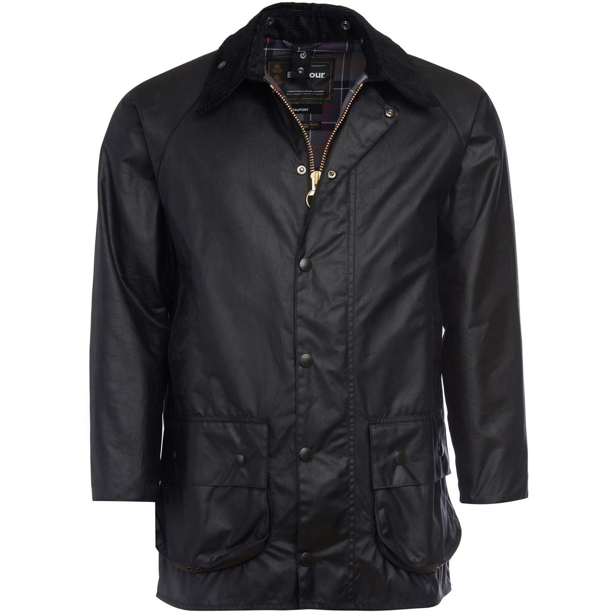 Image of Barbour Mens Beaufort Wax Jacket Black 40