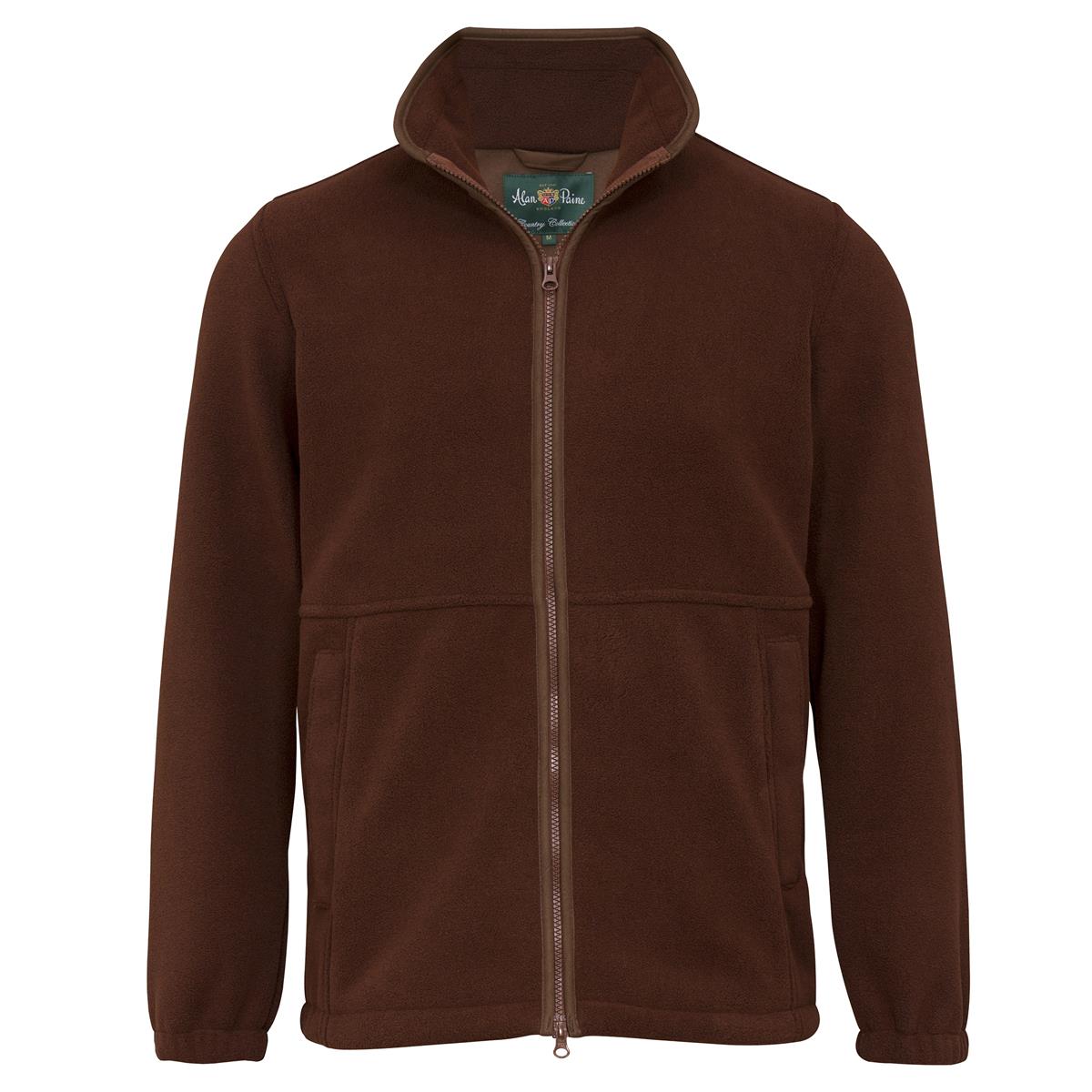 Image of Alan Paine Mens Aylsham Fleece Jacket Russet 4XL