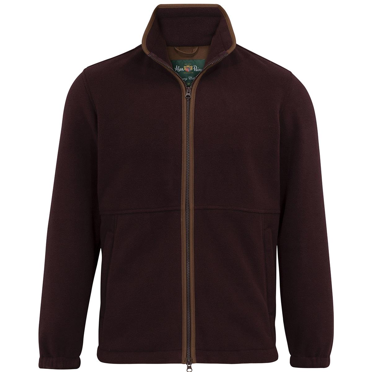 Image of Alan Paine Mens Aylsham Fleece Jacket Grape XXL