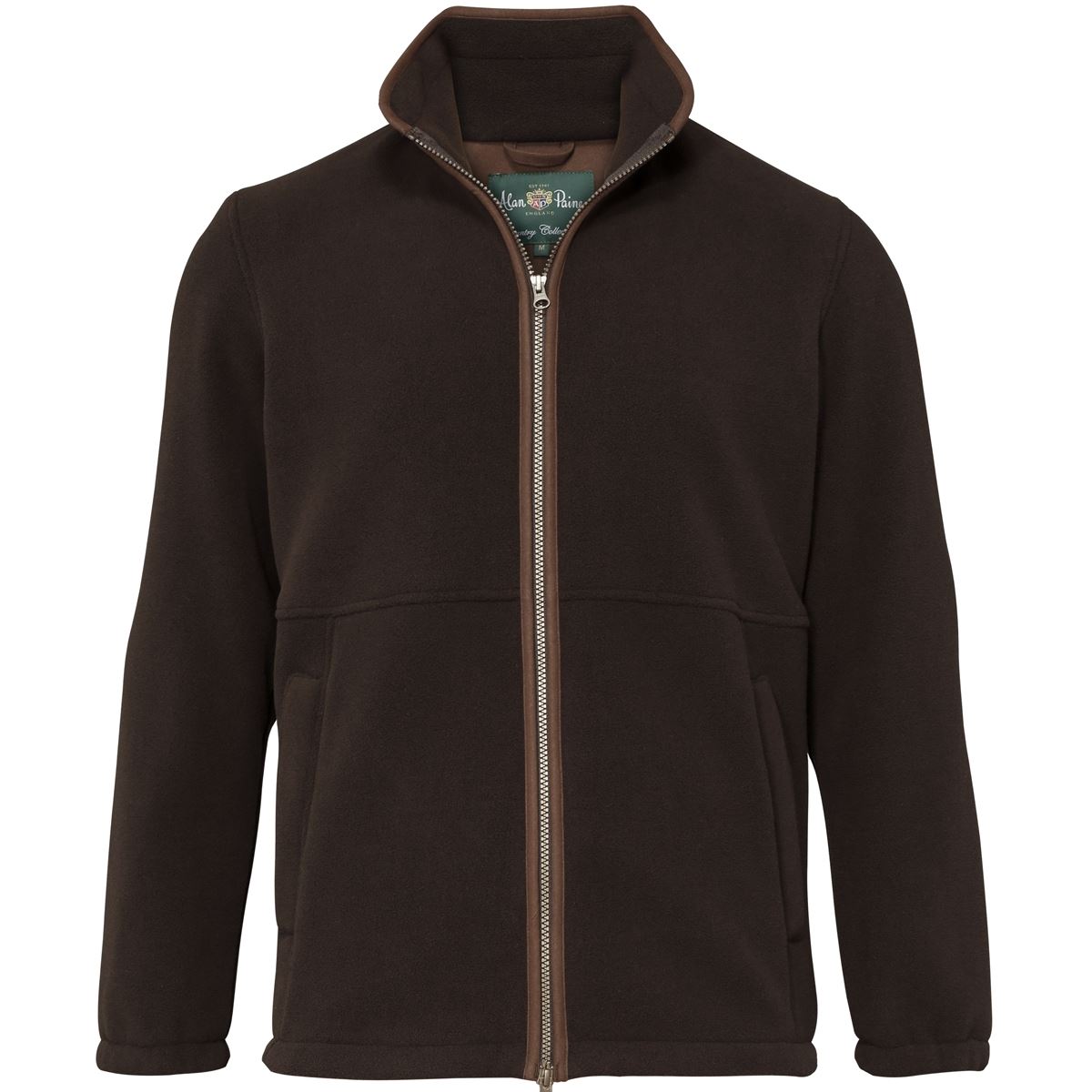Image of Alan Paine Mens Aylsham Fleece Jacket Peat XXL