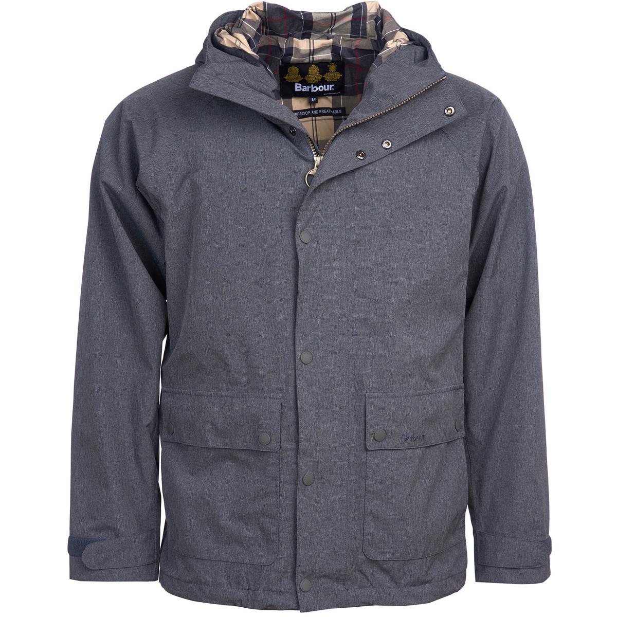 Image of Barbour Mens Pablo Jacket Grey Melange XXL