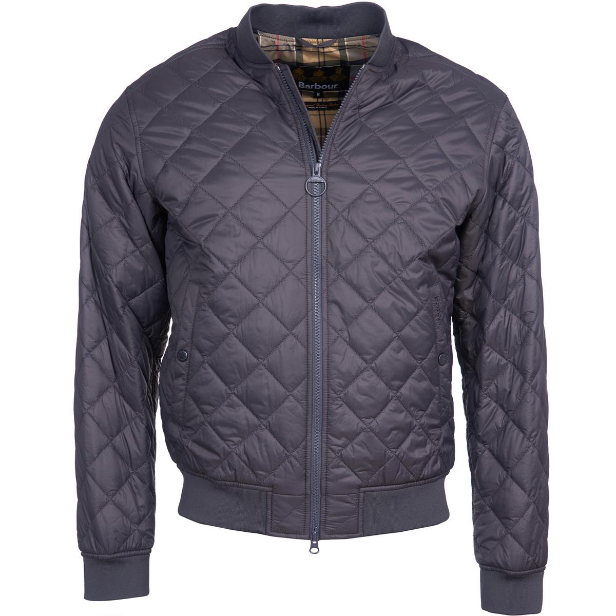 Image of Barbour Mens Gabble Quilted Jacket Charcoal XXL