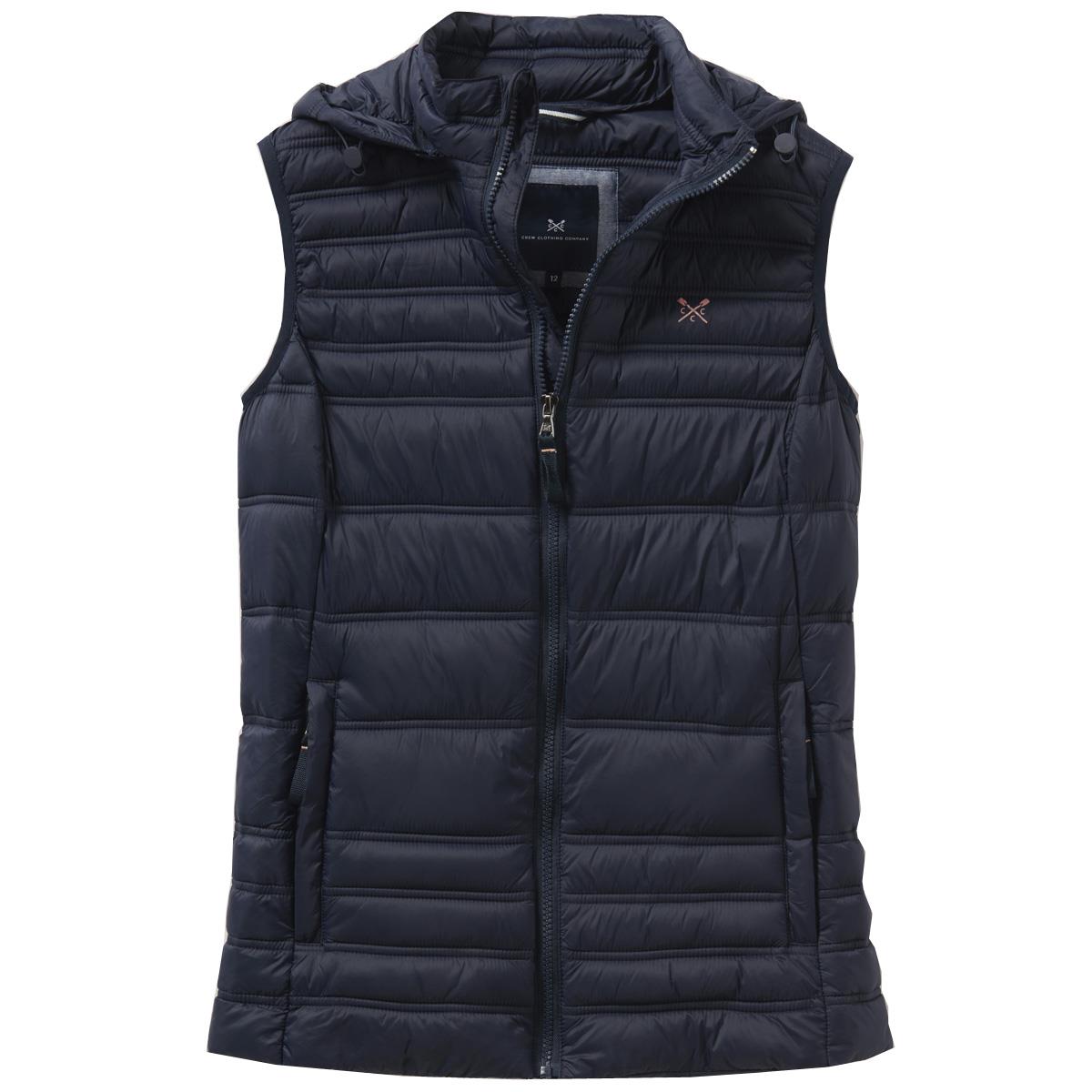 Image of Crew Clothing Womens Quilted Lightweight Gilet Dark navy