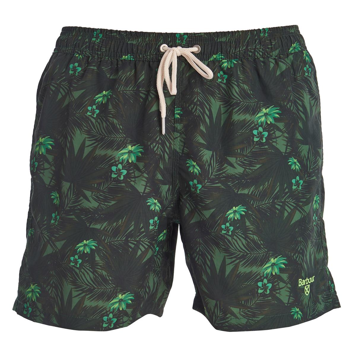 Image of Barbour Mens Filey Swim Shorts Dk Green Small