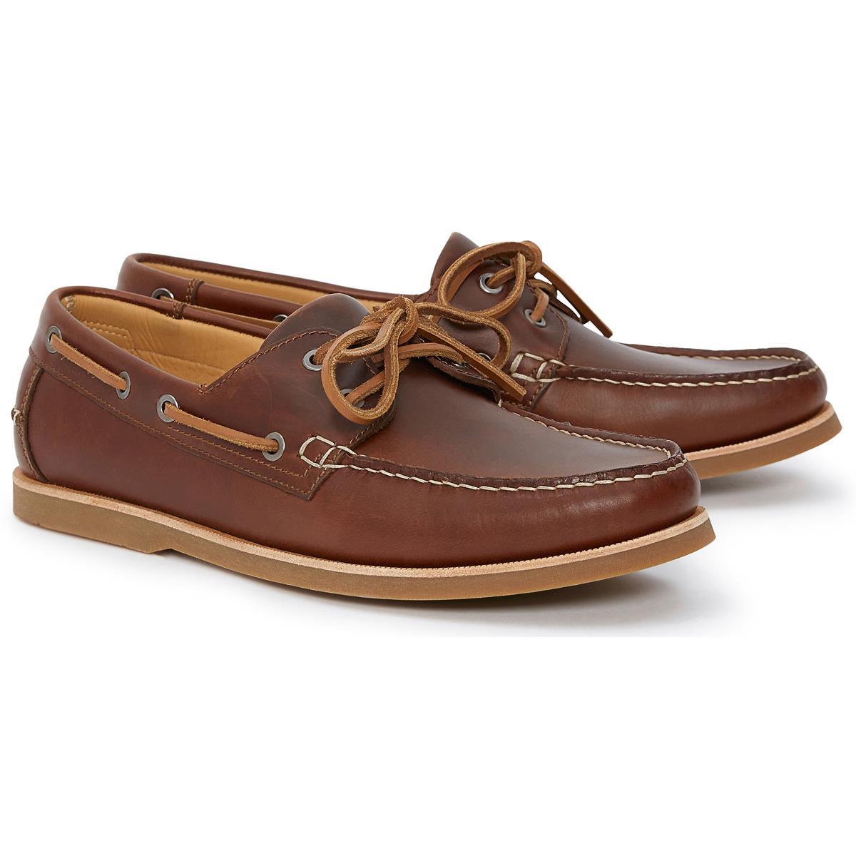 Image of R.M. Williams Mens Barham Boat Shoes Tan 7