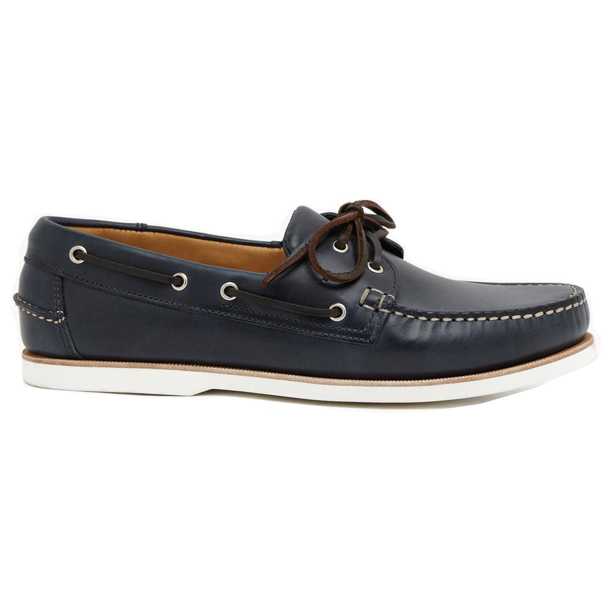 Image of R.M. Williams Mens Barham Boat Shoes Navy 8