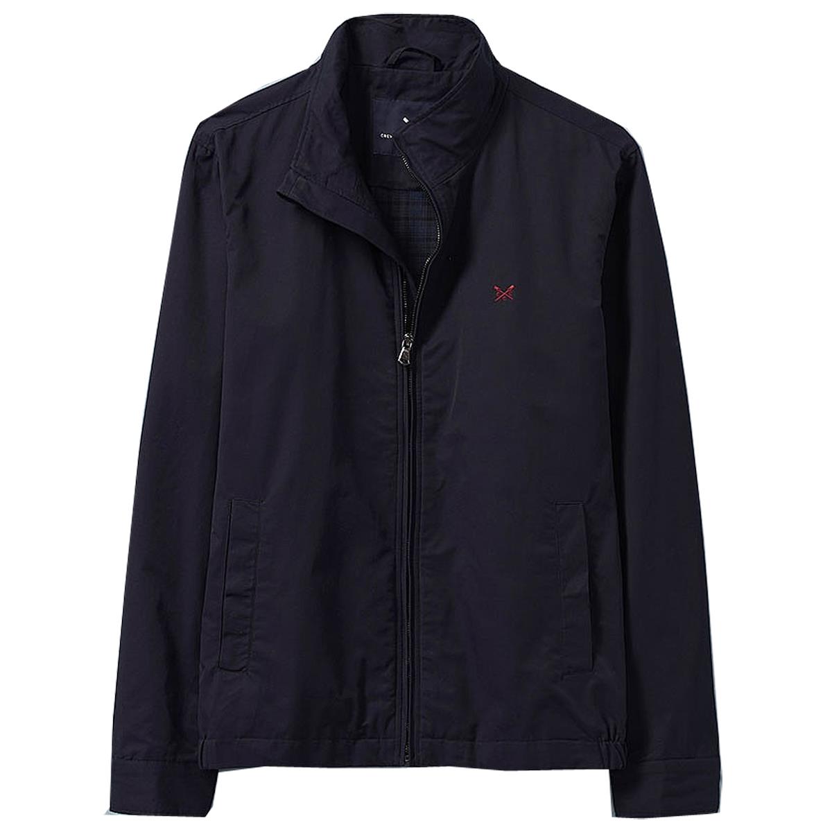 Image of Crew Clothing Mens Harrington Jacket Dark Navy XXL