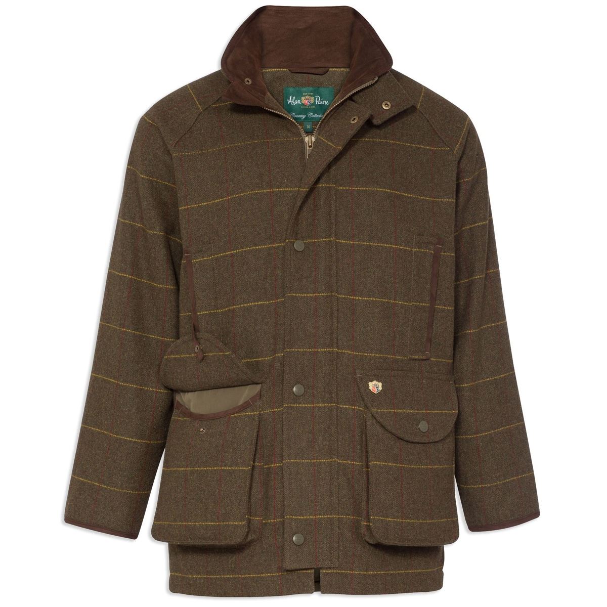 Image of Alan Paine Mens Combrook Coat Forest Green Large