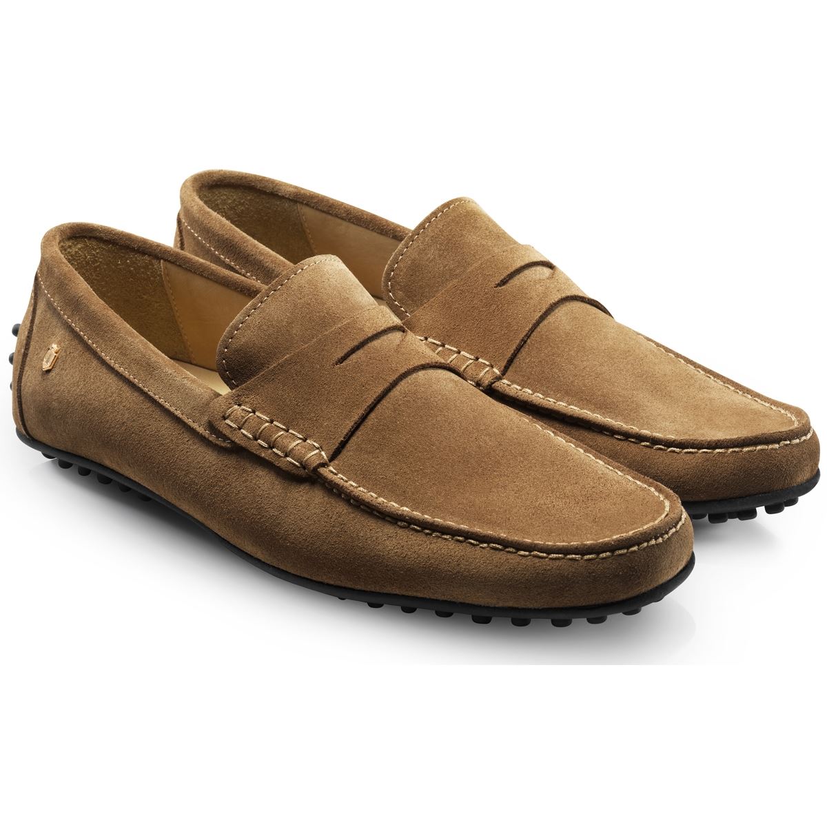 Image of Fairfax & Favor Mens Monte Carlo Loafers Tan Suede 11 (EU46)