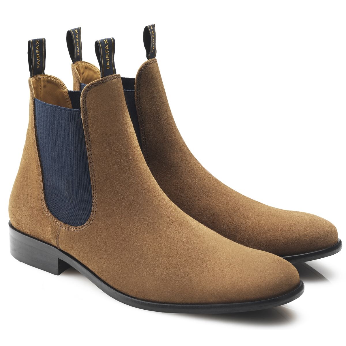 Image of Fairfax & Favor Mens Chelsea Boots Tan Suede 7 (EU41)