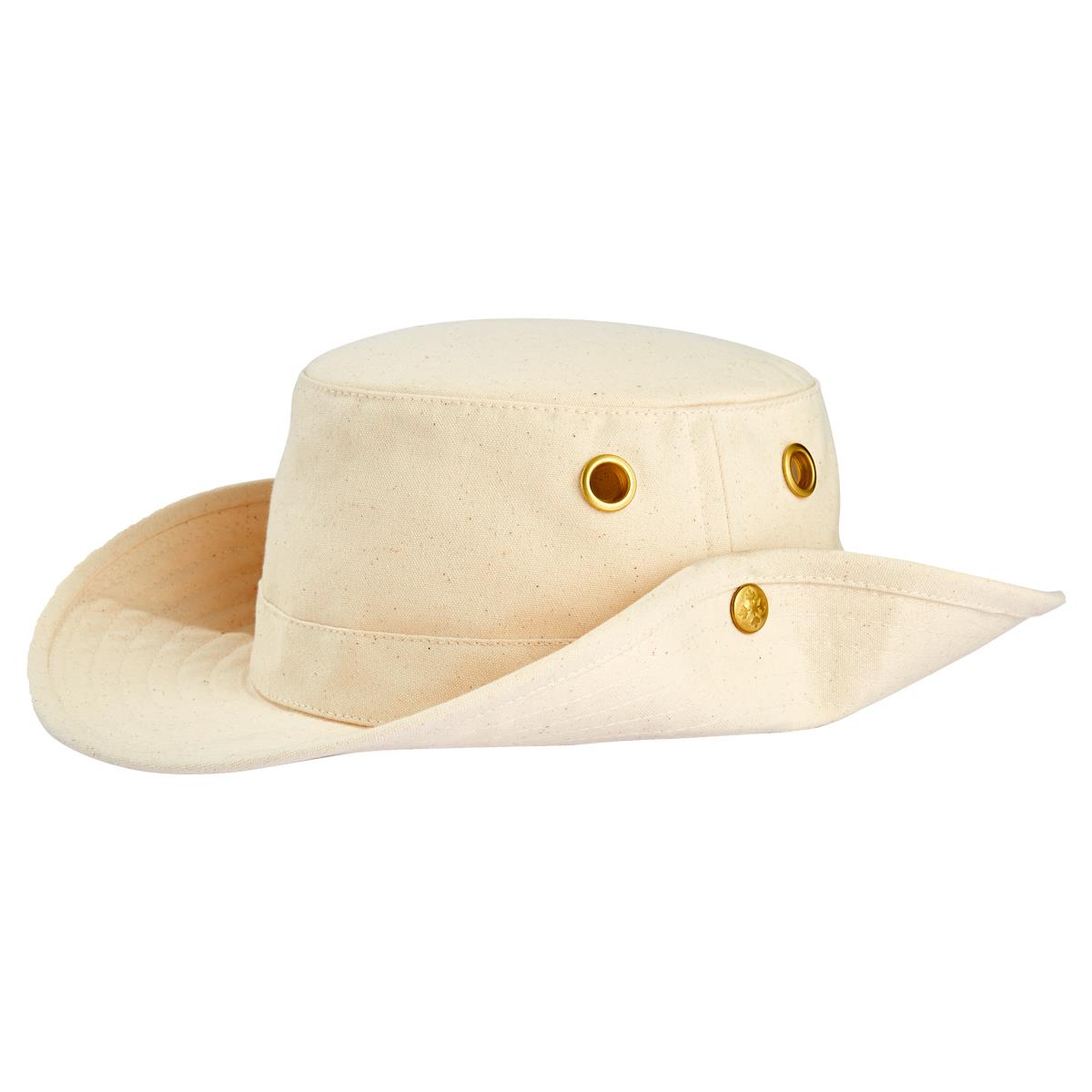 Image of Tilley T3 Medium Brim Snap Up Hat Natural 58cm (7 1/4)