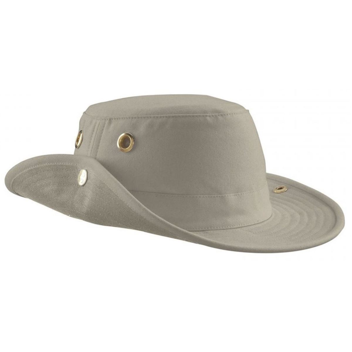 Image of Tilley T3 Medium Brim Snap Up Hat Khaki 61cm (7 5/8)