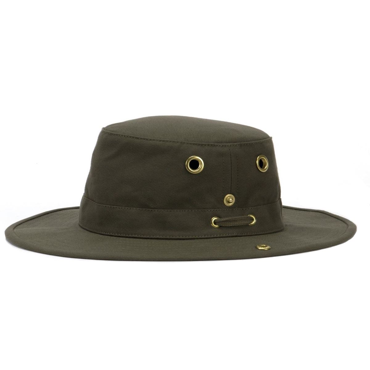 Image of Tilley T3 Medium Brim Snap Up Hat Olive 61cm (7 5/8)