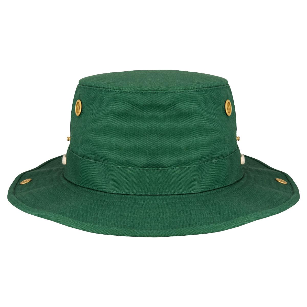 Image of Tilley T3 Medium Brim Snap Up Hat Hunter Green 60cm (7 1/2)