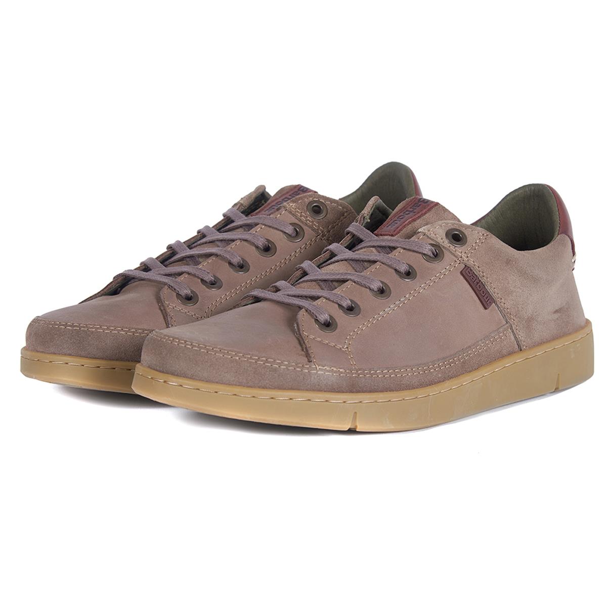 Image of Barbour Mens Bilby Shoes Stone Nubuck 8