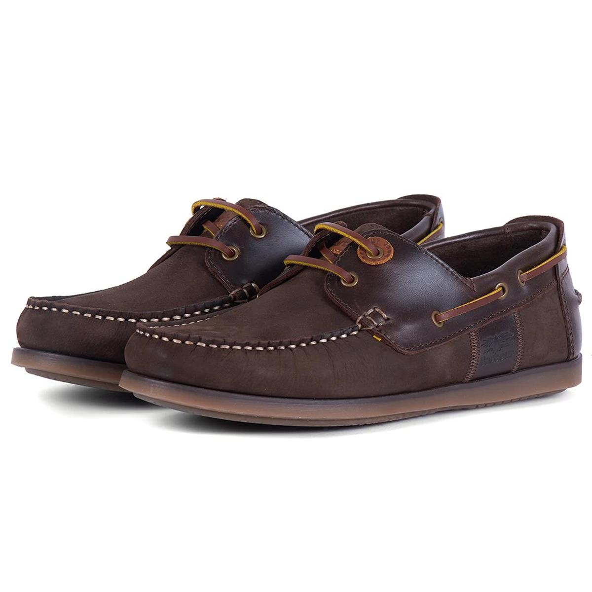 Image of Barbour Mens Capstan Boat Shoe Brown Nubuck 7 (EU41)
