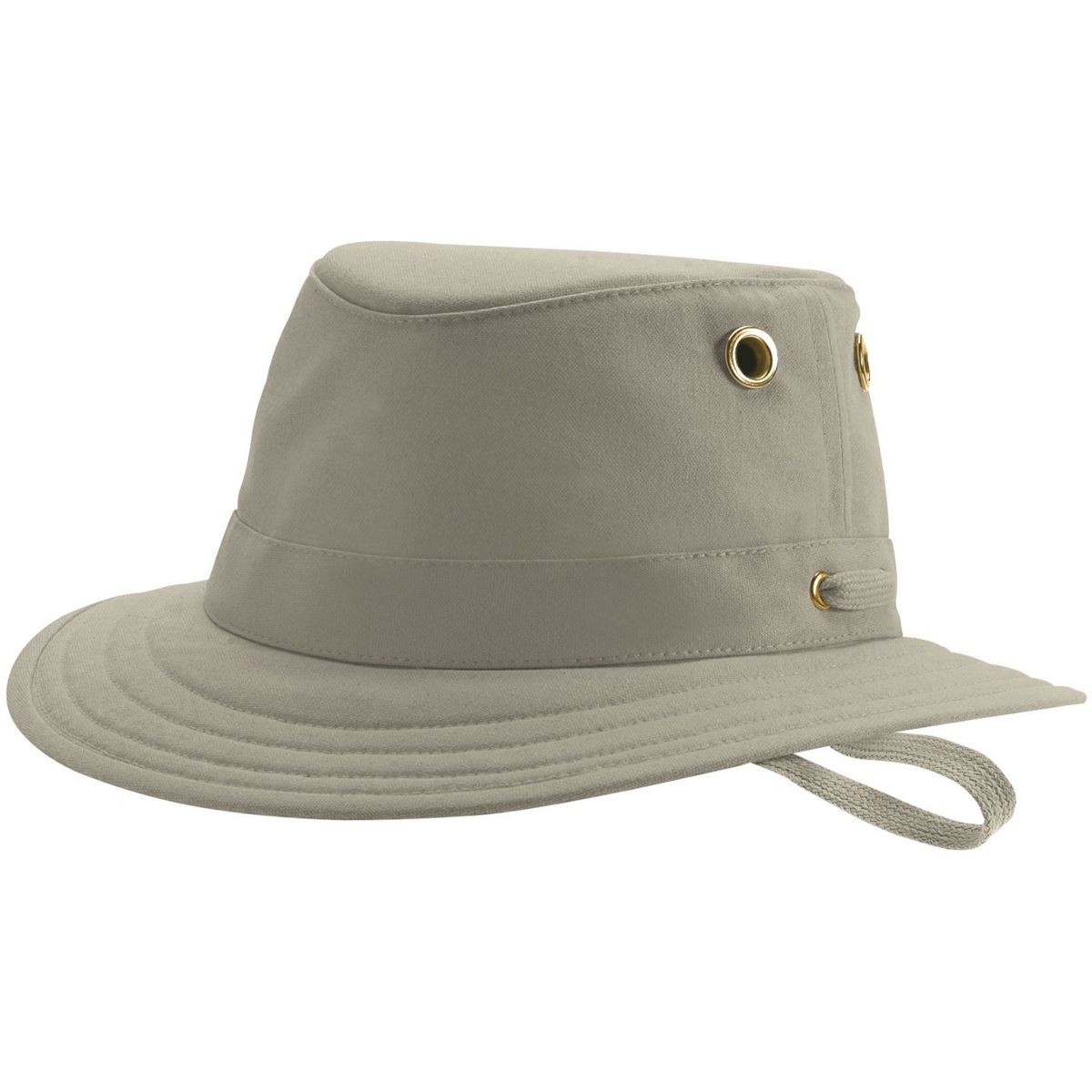 Image of Tilley T5 Medium Curved Brim Hat Khaki 60cm (7 1/2)