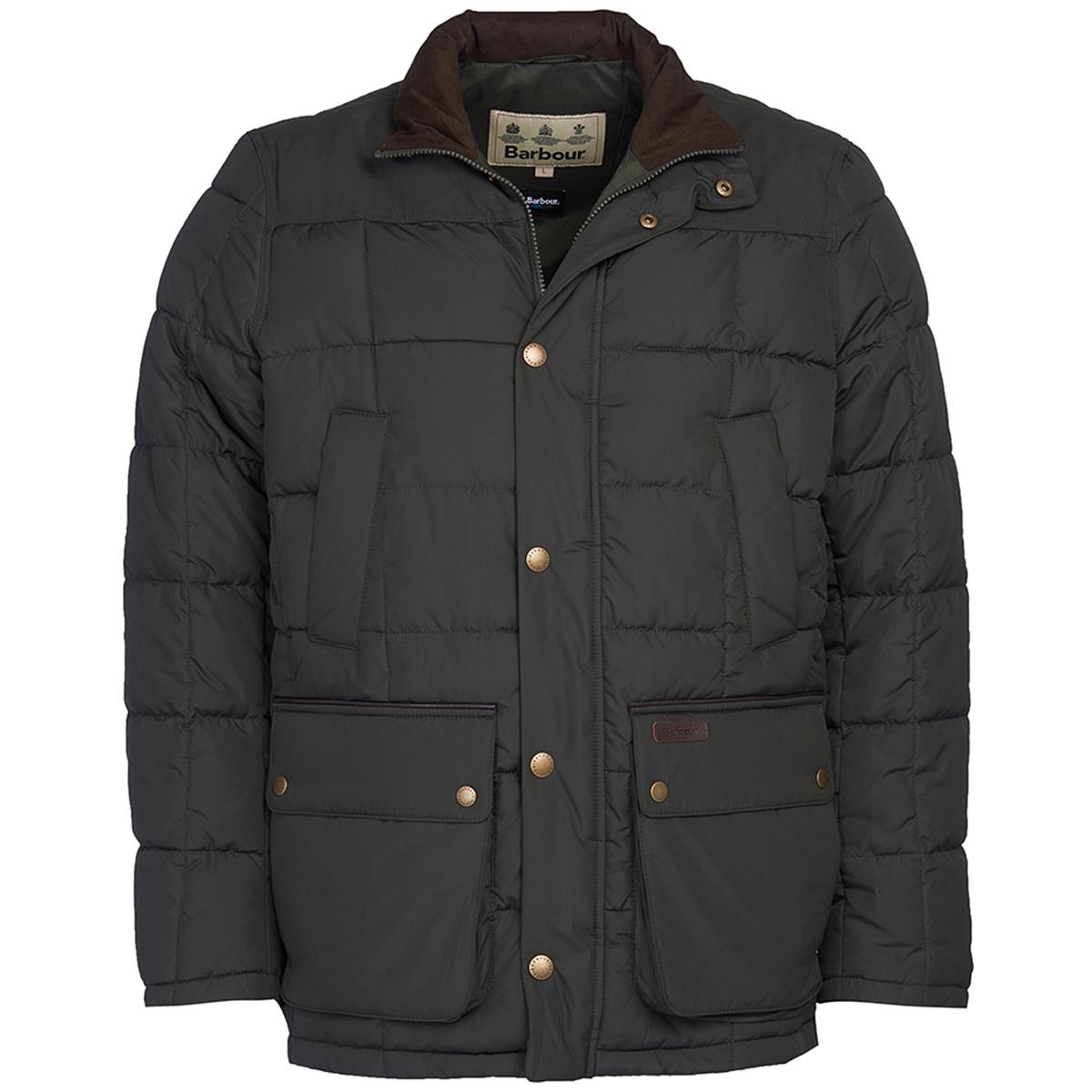 Image of Barbour Mens Ambrose Quilted Jacket Navy XXL