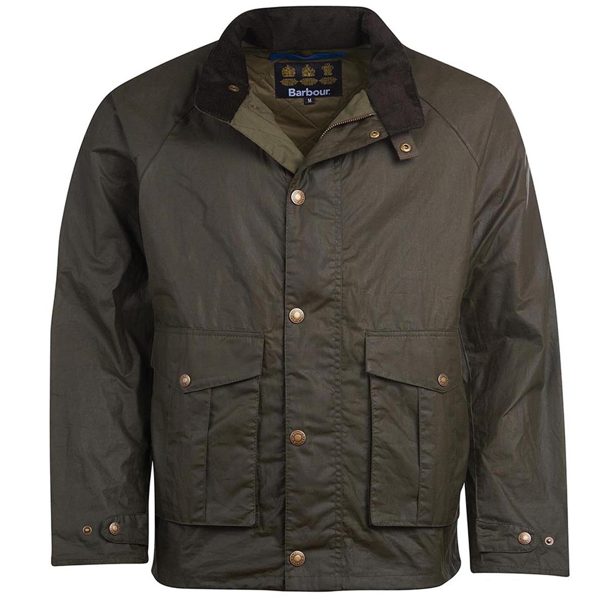Image of Barbour Mens Willum Wax Jacket Archive Olive Small