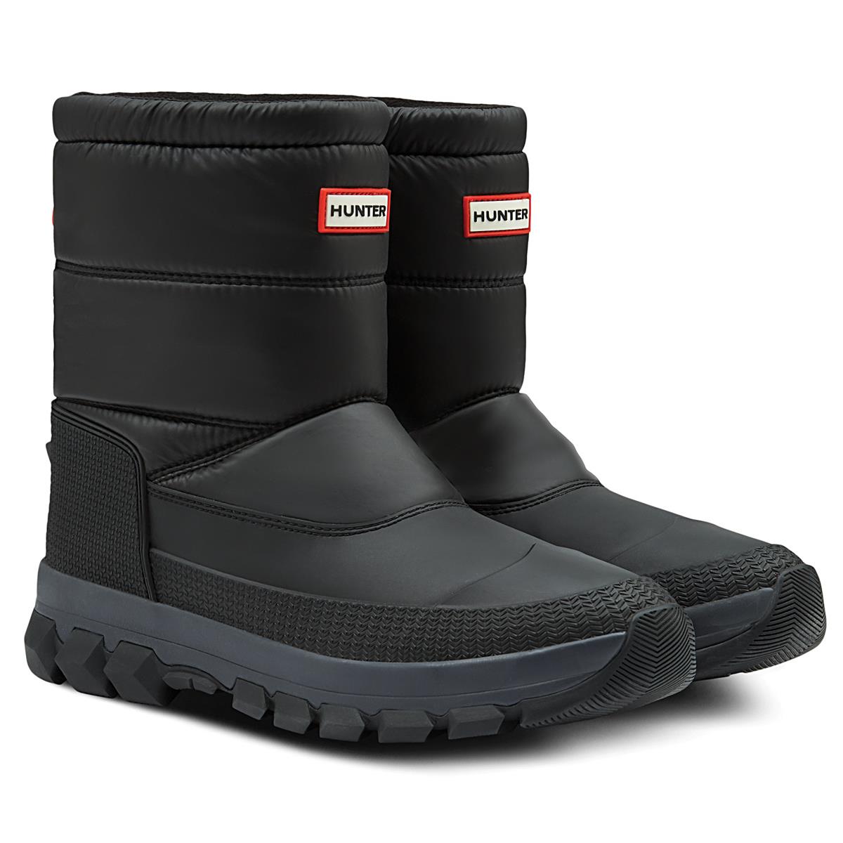 Image of Hunter Mens Insulated Snow Short Boots Black 7 (EU41)