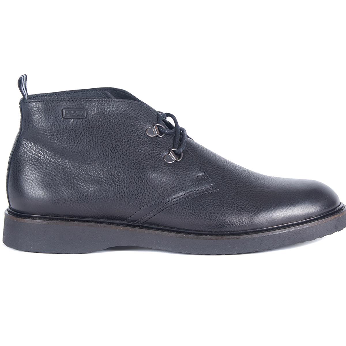 Image of Barbour International Mens Piston Boots Black 7