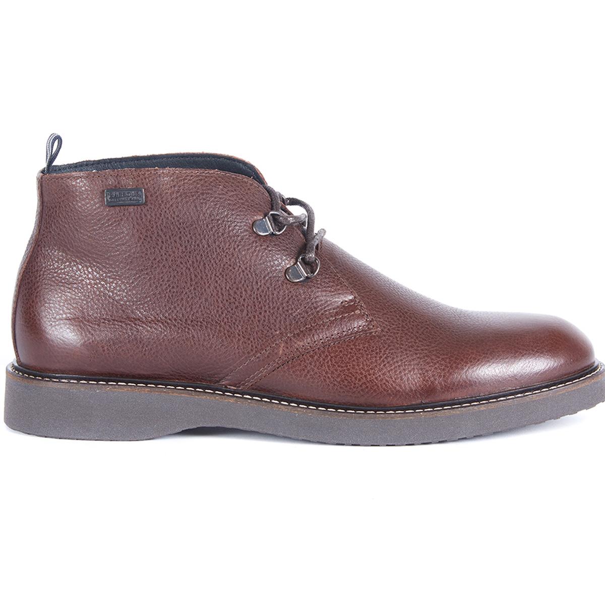 Image of Barbour International Mens Piston Boots Dark Brown 8