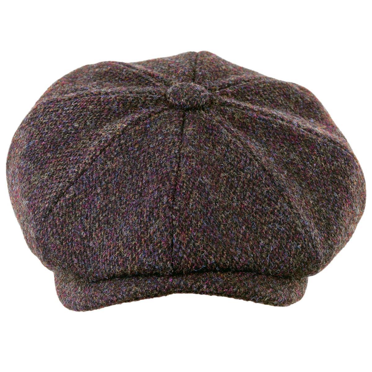 Image of Heather Mens Scott Newsboy Cap Brown Barleycorn XL