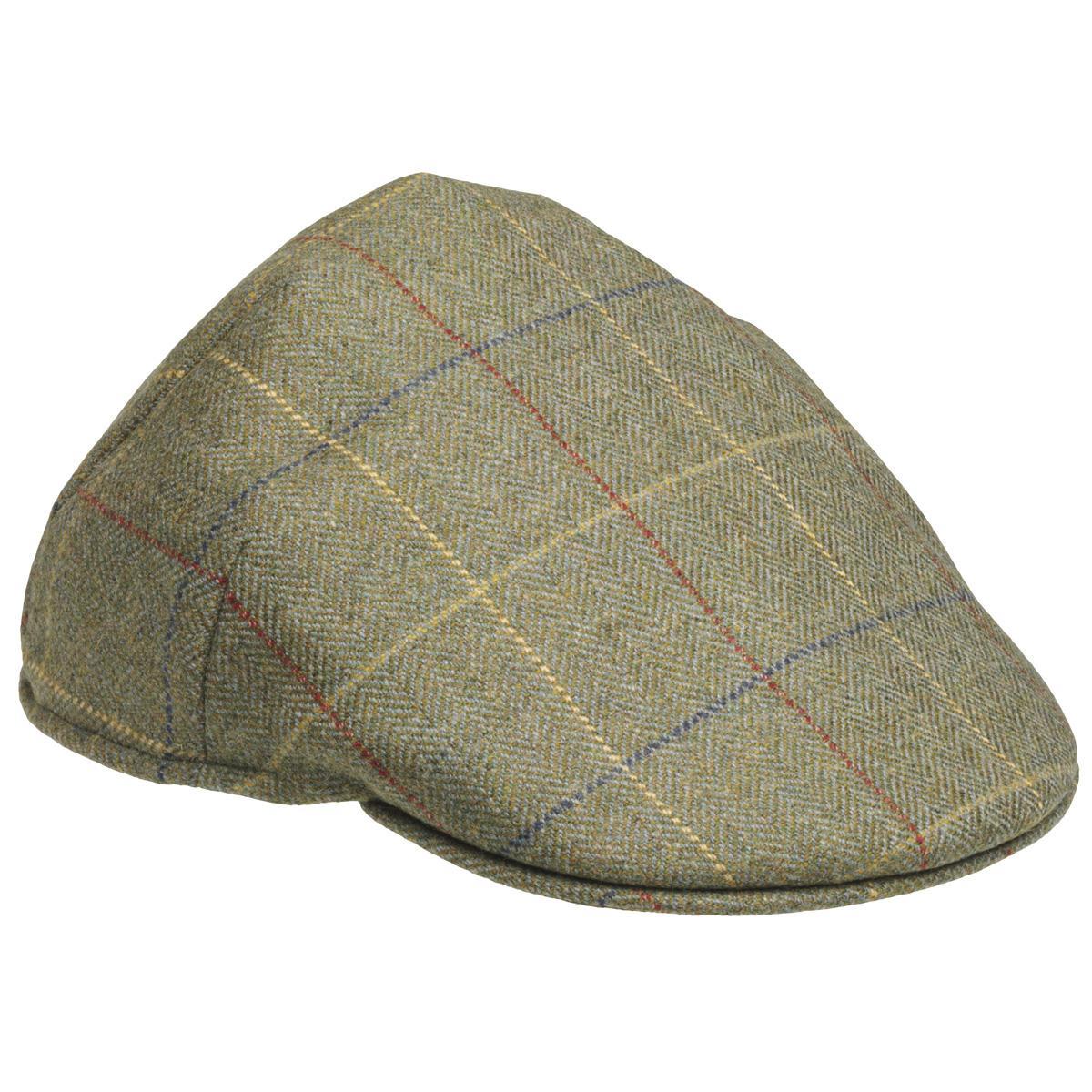 Image of Laksen Mens Balmoral Tweed Cap Woodhay Tweed 60cm (7 1/2)