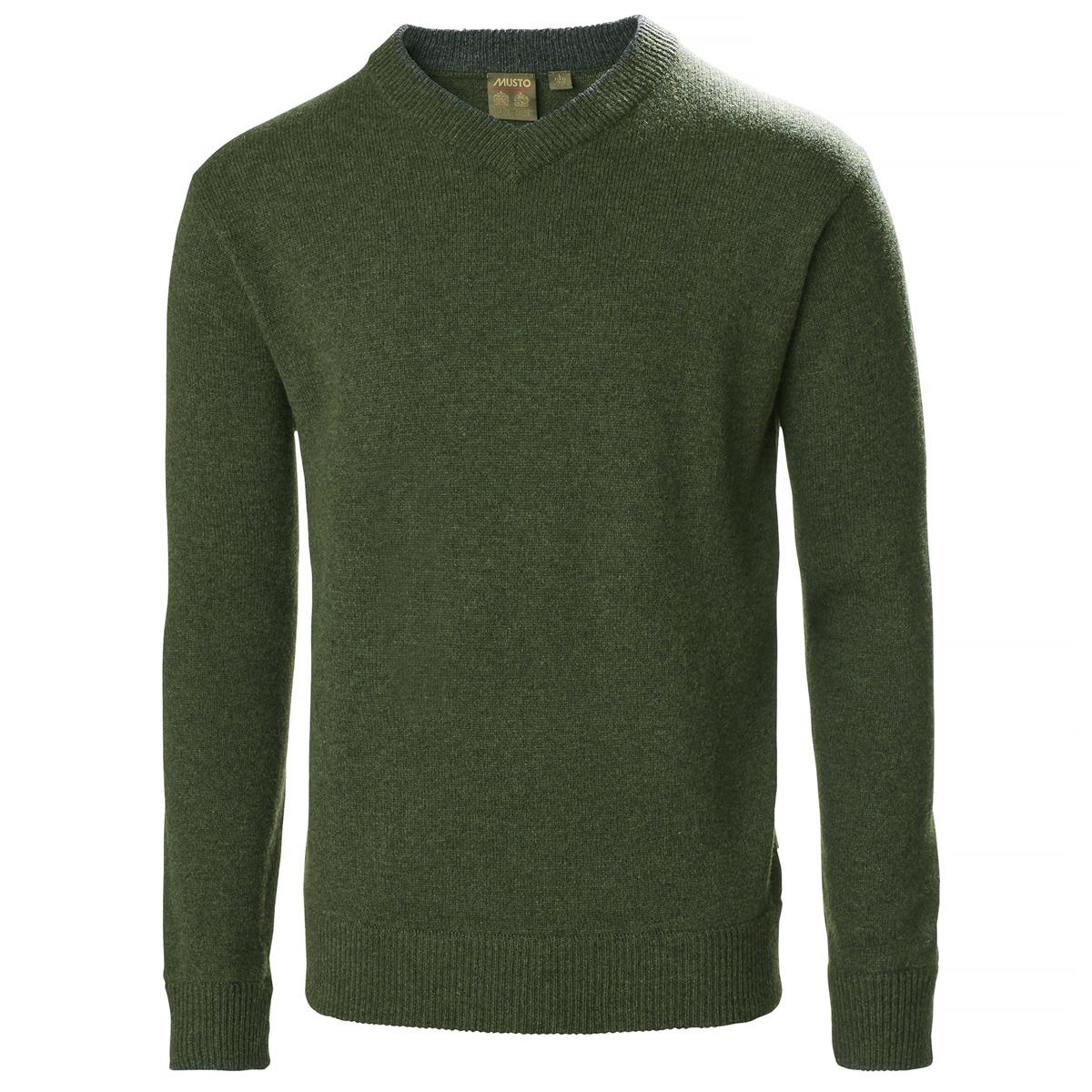 Image of Musto Mens Country V-Neck Knit Rifle Green M
