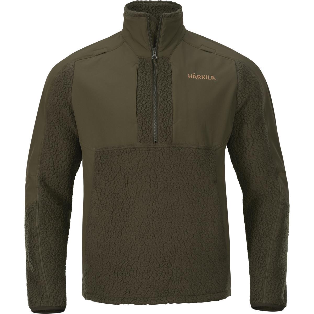 Image of Harkila Mens Polar Half Zip Fleece Willow Green Large