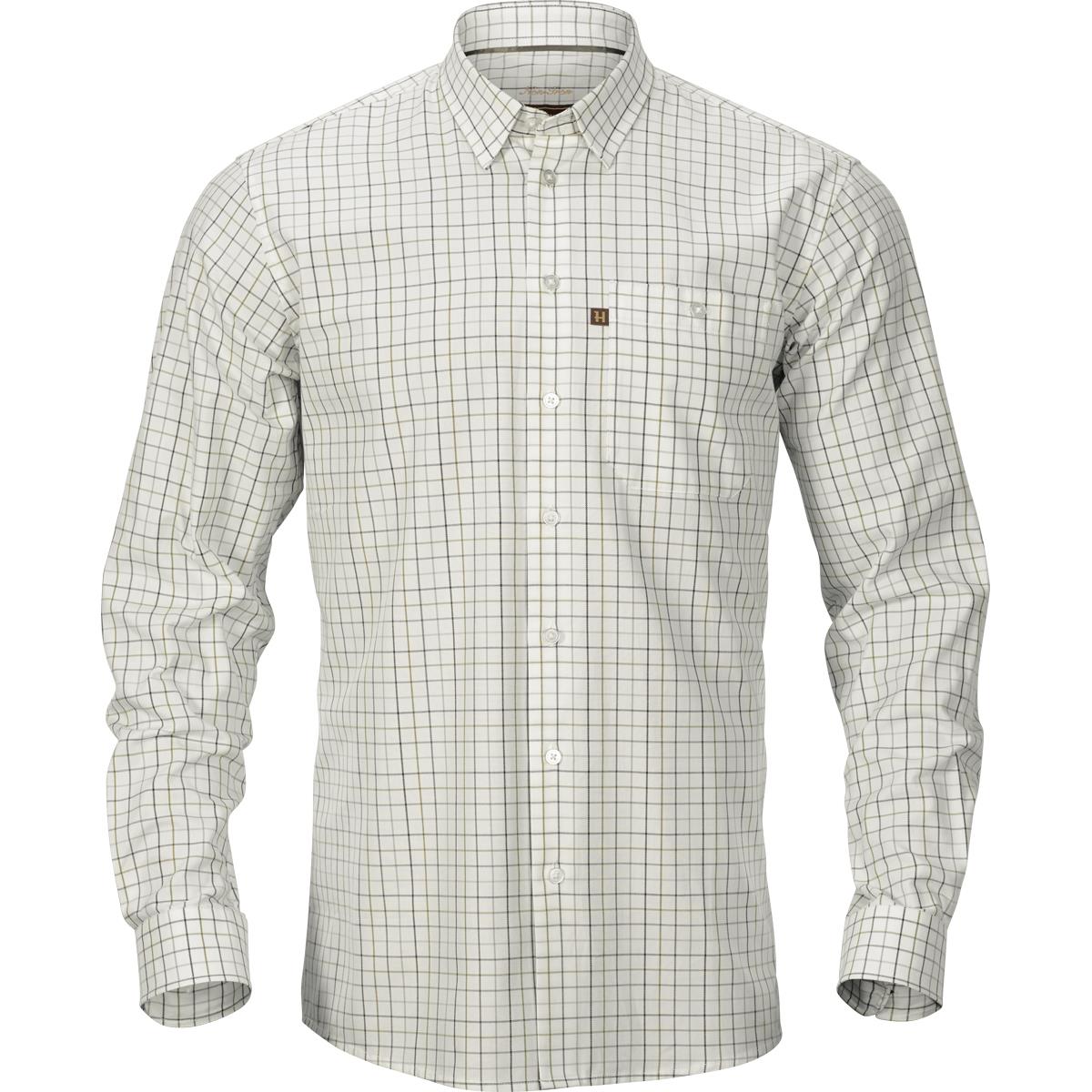 Image of Harkila Mens Retrieve Shirt Dark Olive Check Medium