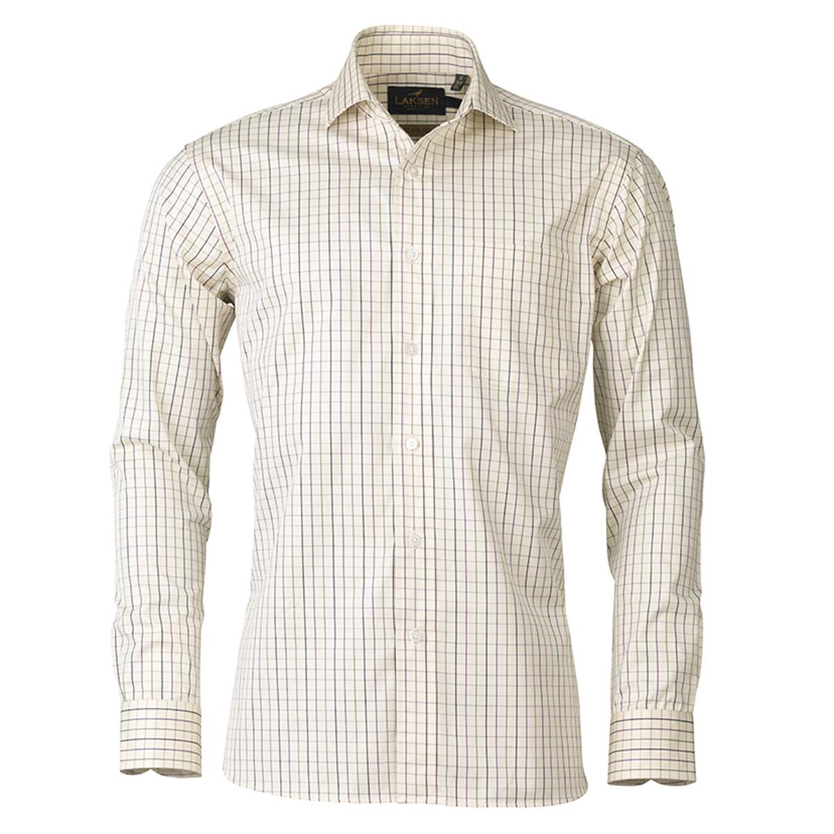 Image of Laksen Mens Robbie Shirt Purple/Green/Navy XXL