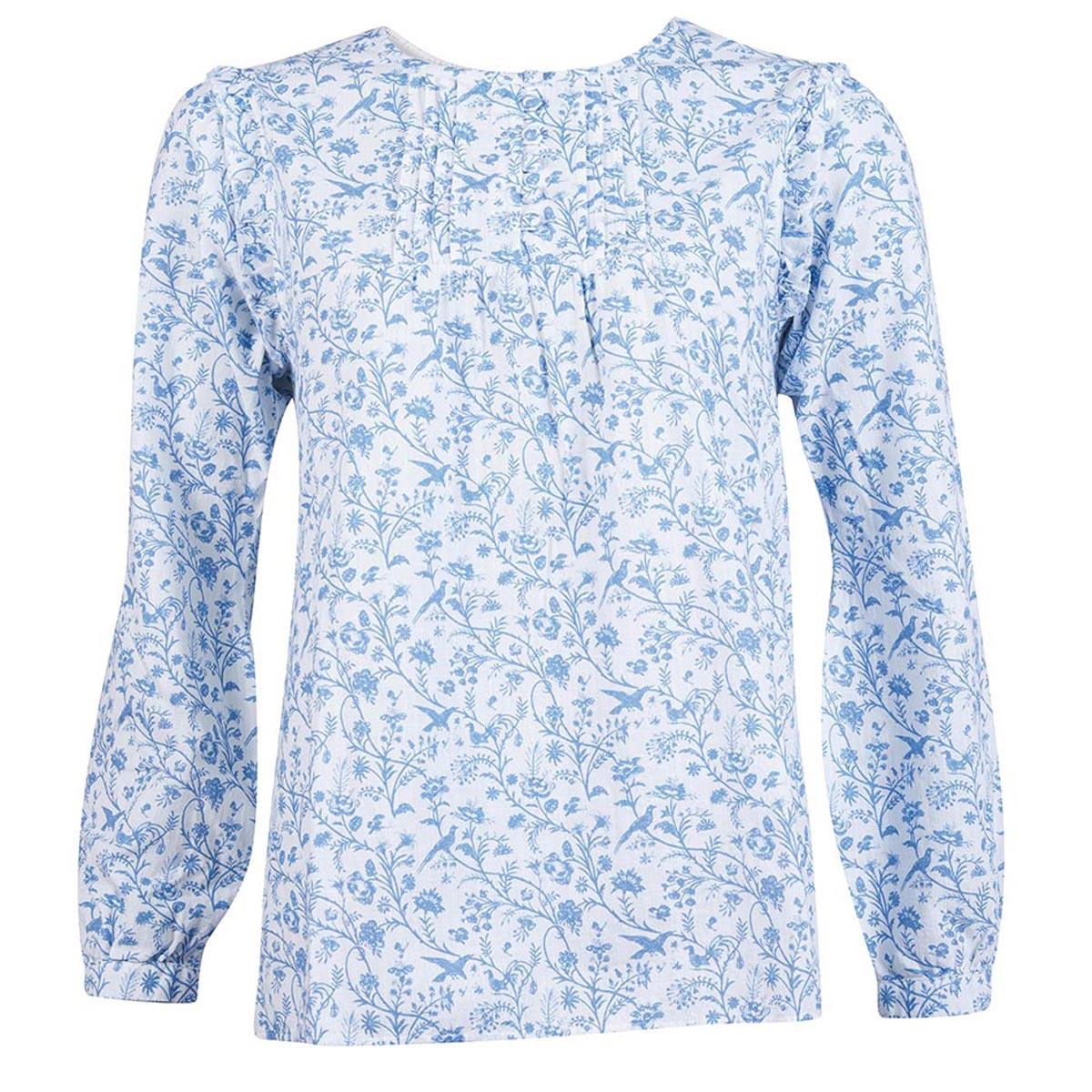 Image of Barbour X Laura Ashley Womens Spruce Shirt Shepherds Purse