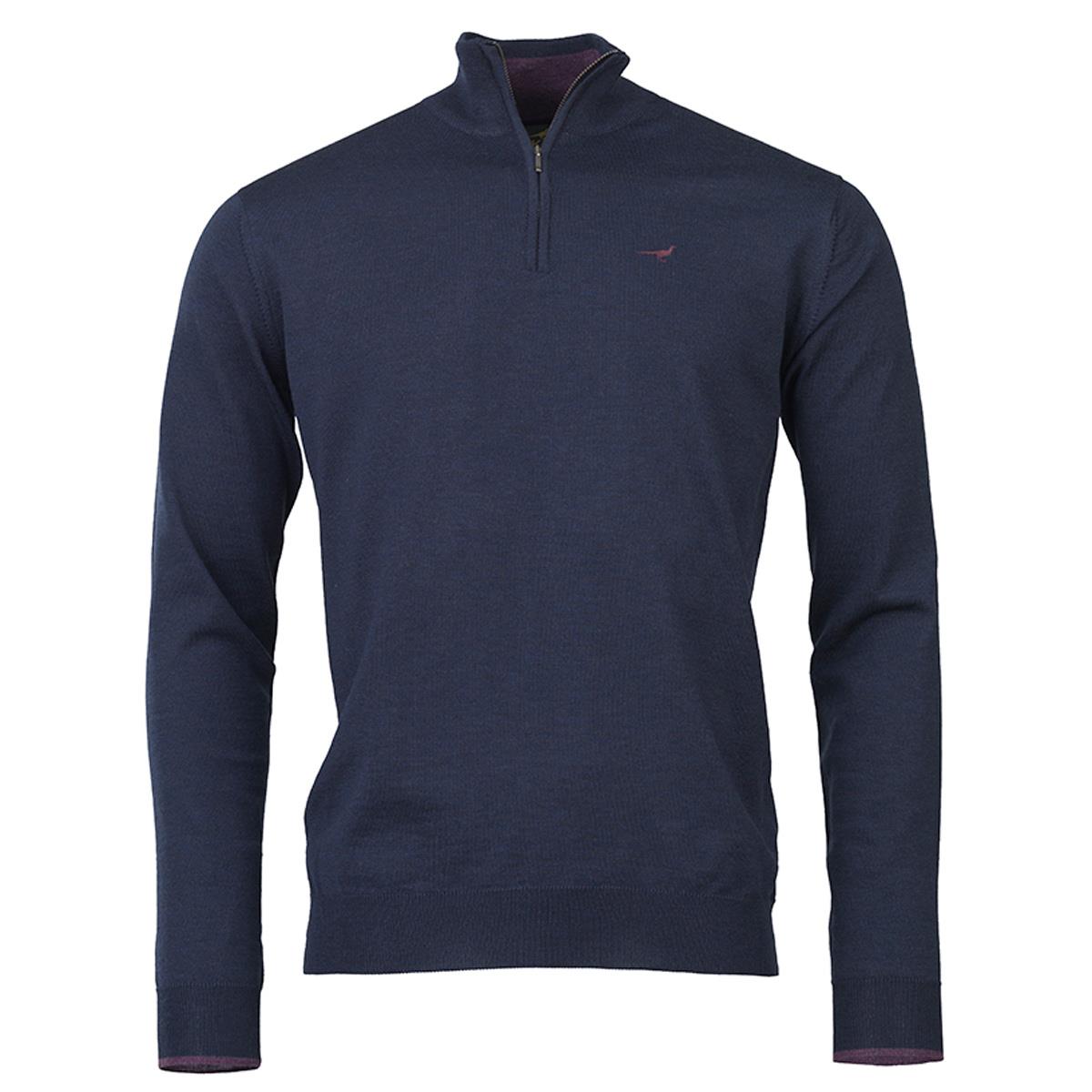 Image of Laksen Mens Norfolk 1/4 Zip Old Navy Medium