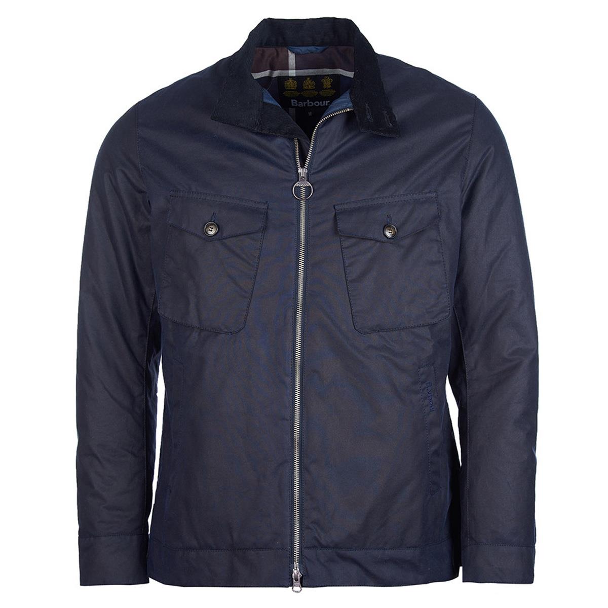 Image of Barbour Mens Weldon Wax Jacket Navy XL