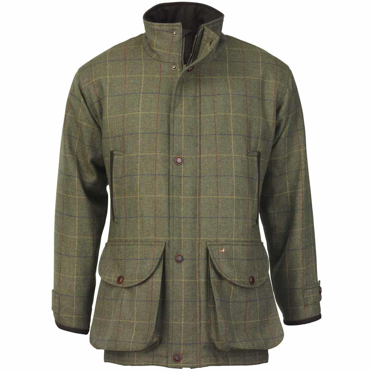 Image of Laksen Mens Wingfield Tweed Coat Woodhay Tweed XL