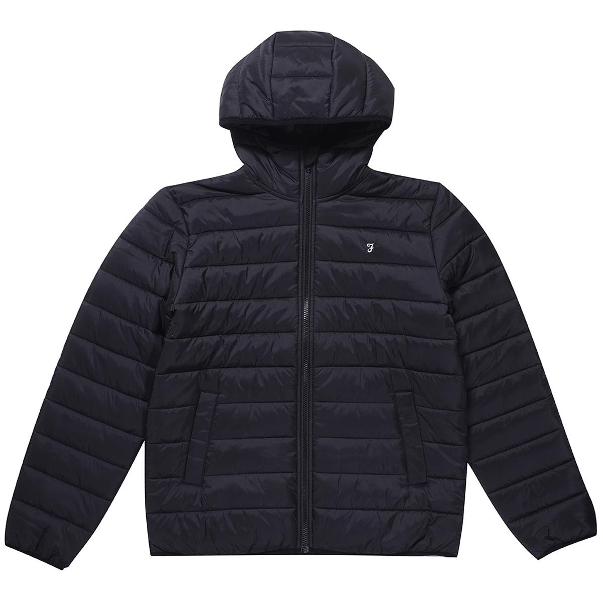 Image of Farah Mens Delano Wadded Jacket Black Small