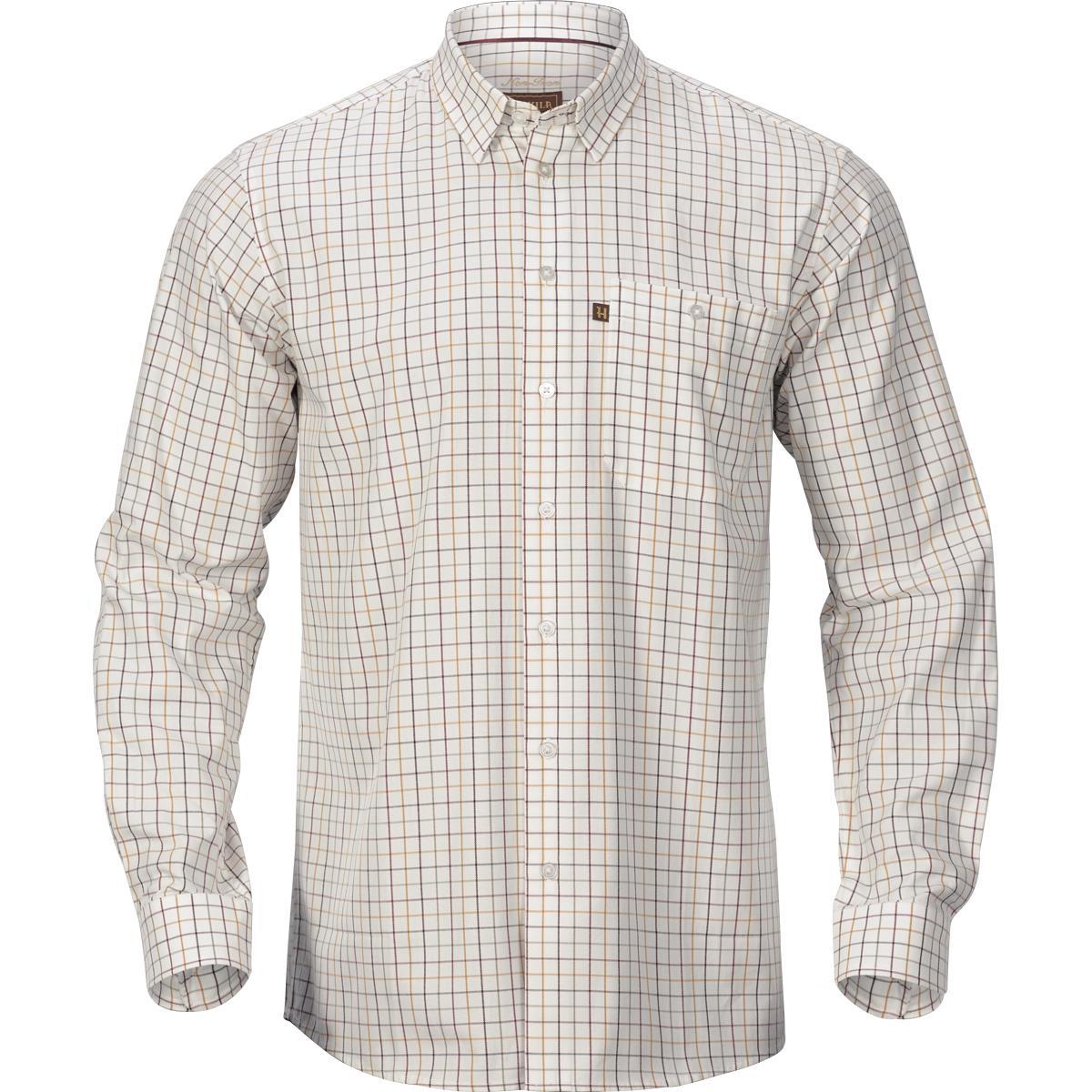 Image of Harkila Mens Retrieve Shirt Burgundy Check XXL