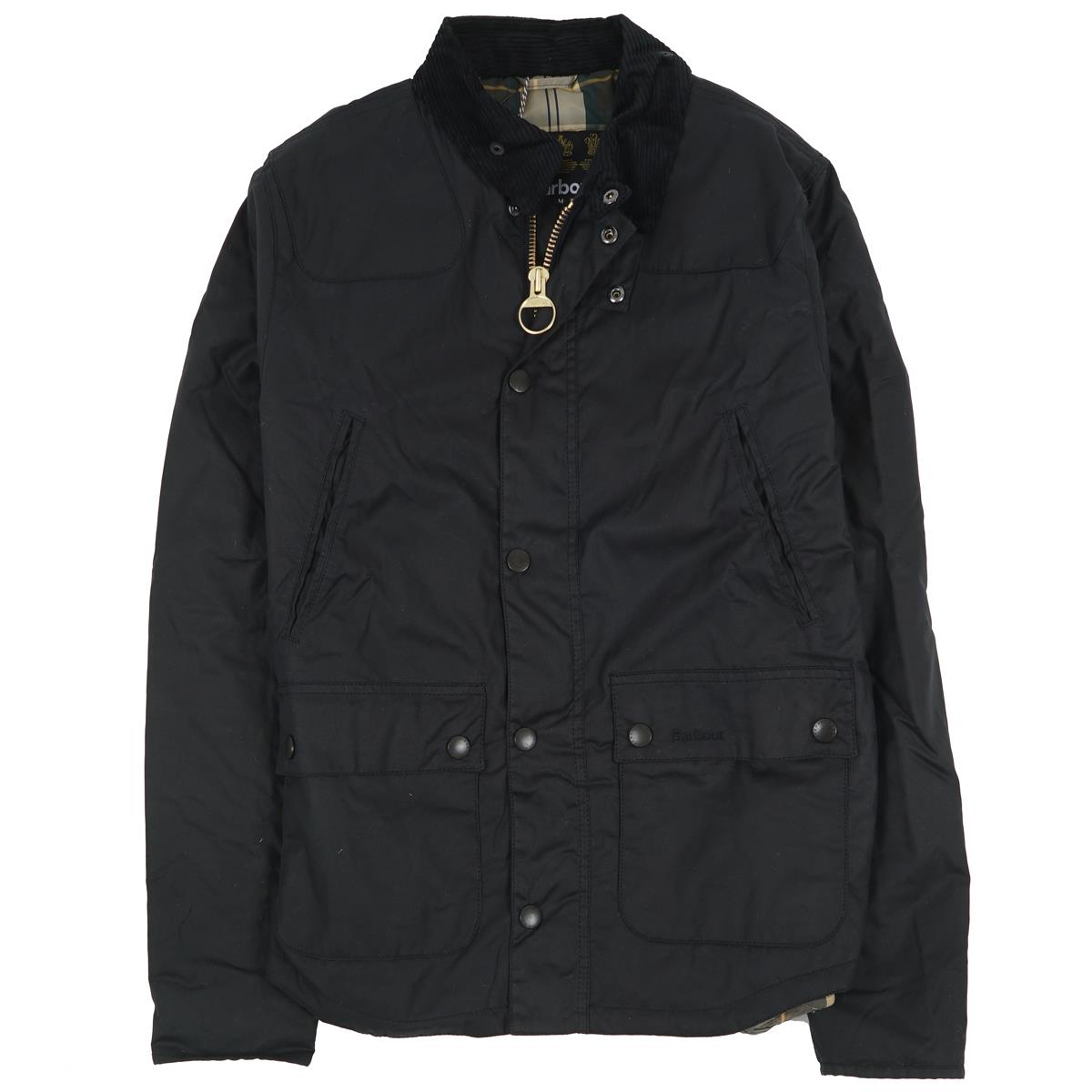 Image of Barbour Mens Reelin Wax Jacket Navy XXL
