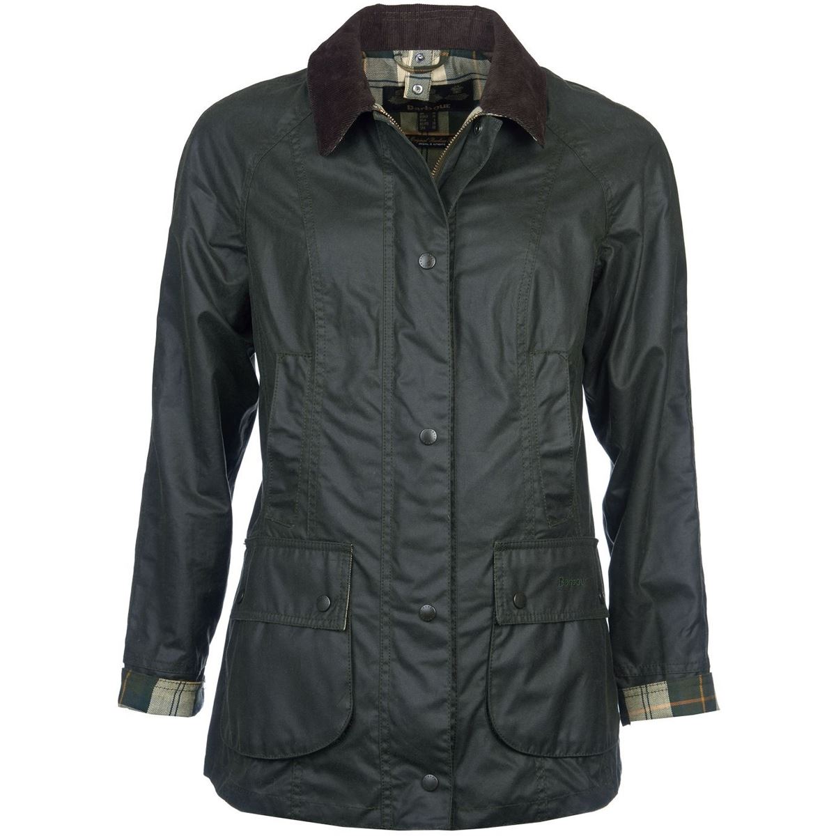 Image of Barbour Womens Beadnell Wax Jacket Sage