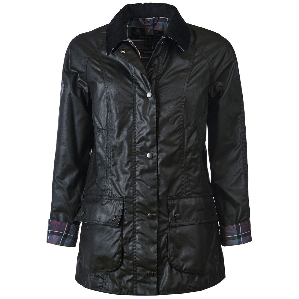 Image of Barbour Womens Beadnell Wax Jacket Black