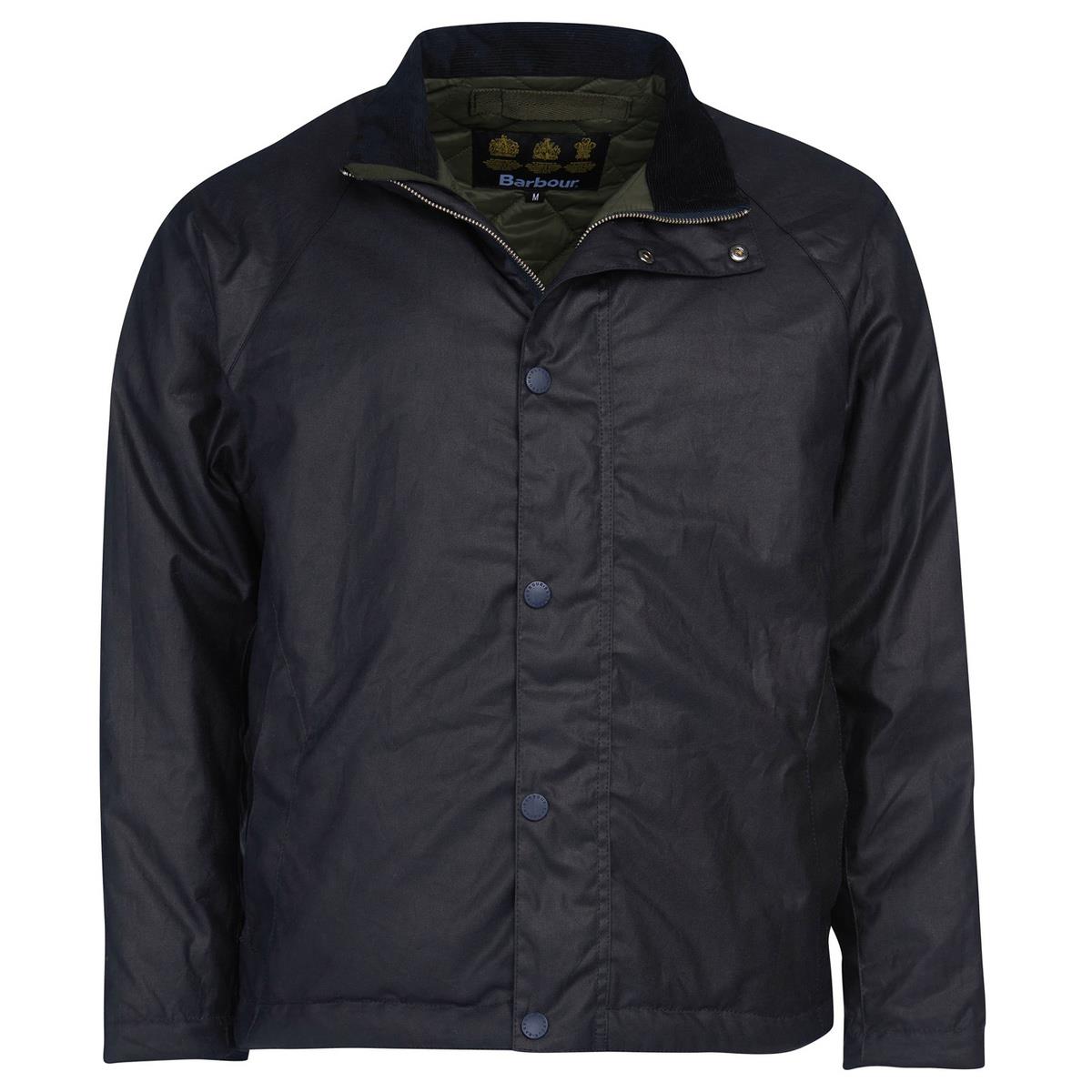 Image of Barbour Mens Thread Wax Jacket Navy Large