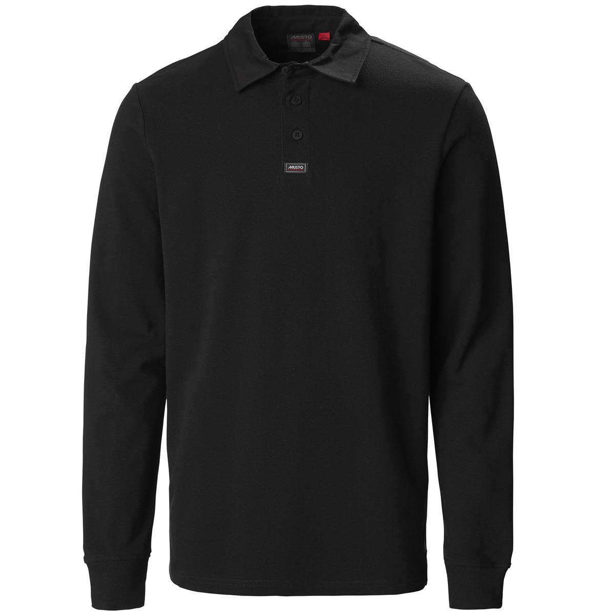 Image of Musto Mens Pique Rugby Top True Black S