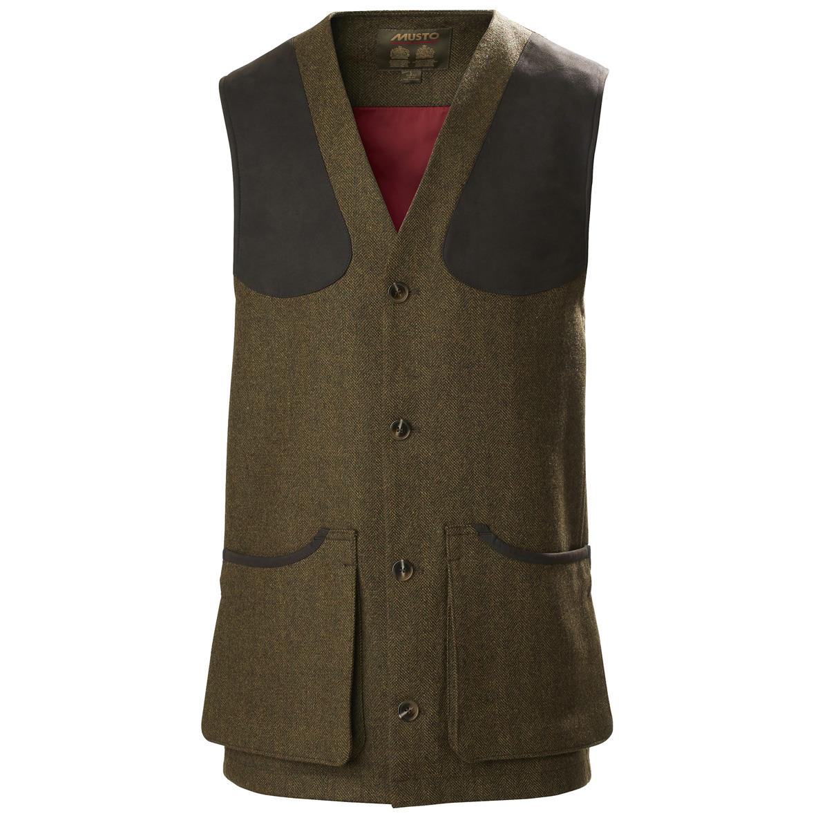 Image of Musto Mens Stretch Technical Tweed Waistcoat Dunmhor L