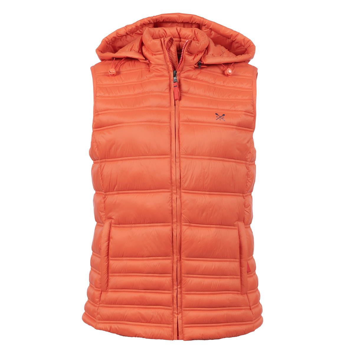 Image of Crew Clothing Womens Quilted Lightweight Gilet Red Clay
