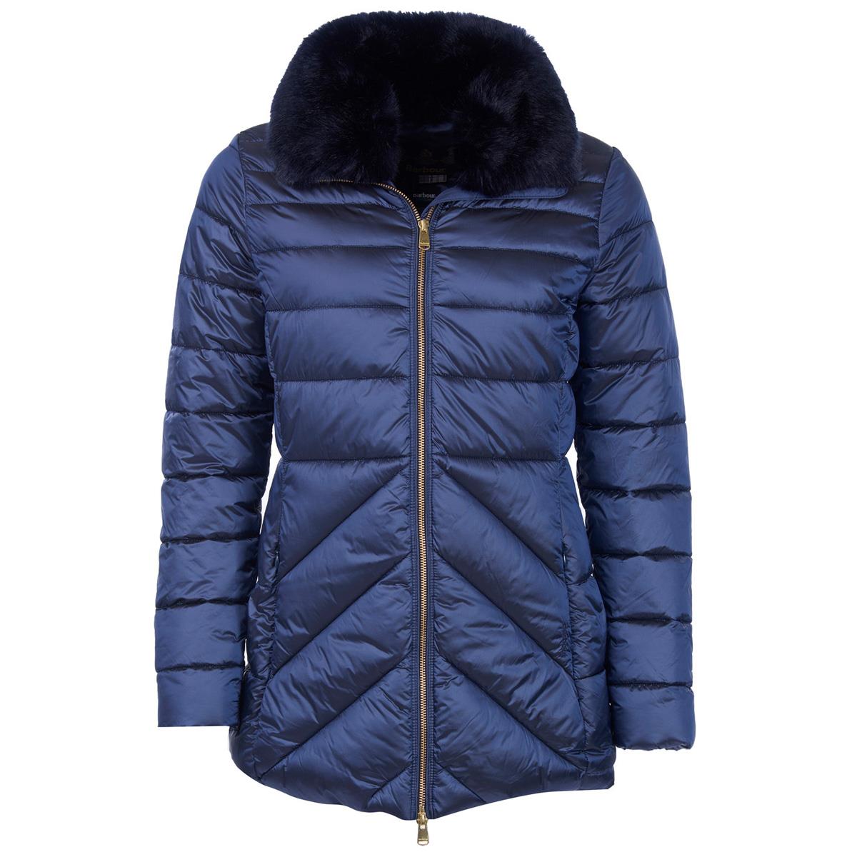 Image of Barbour Womens Shannon Quilted Jacket Royal Navy