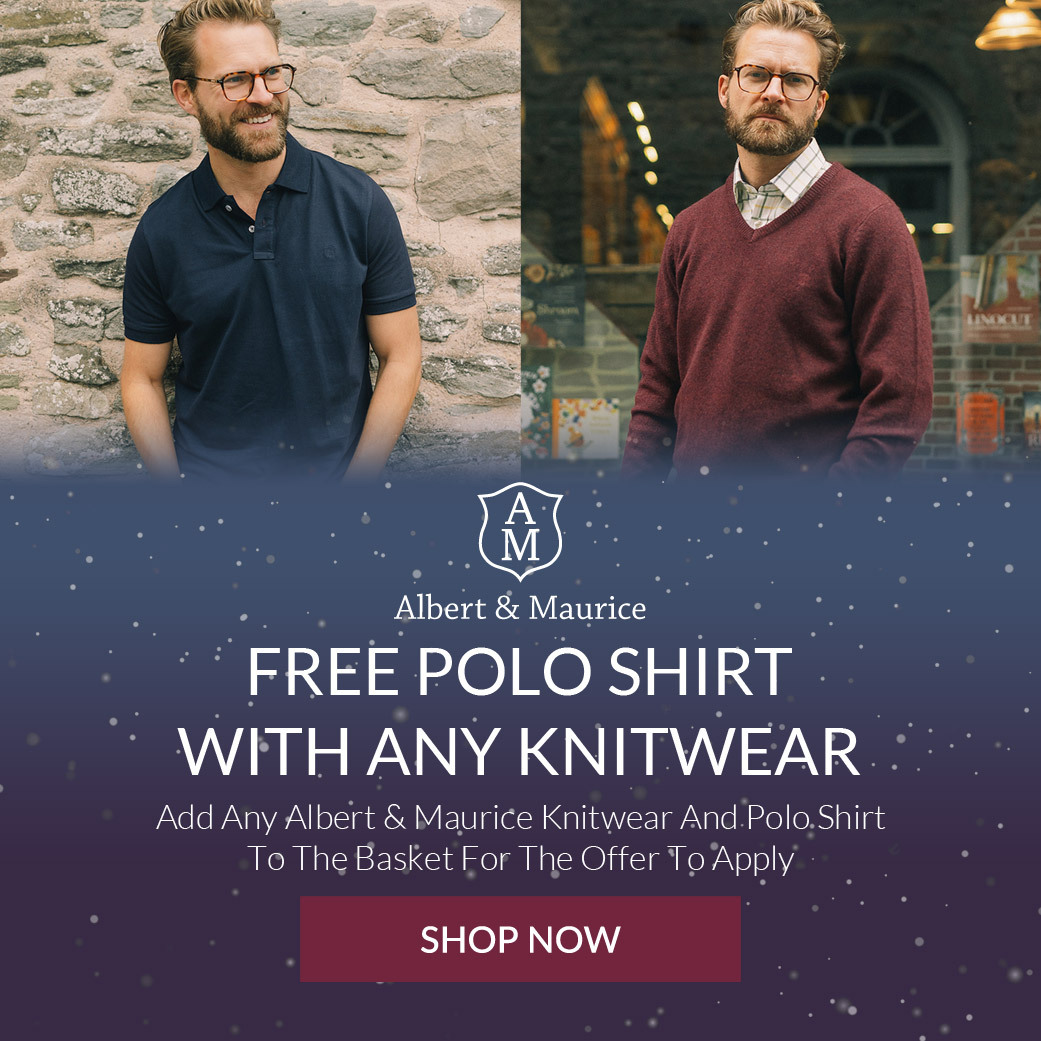 Albert and Maurice Free Polo Shirt with any Knitwear | Shop Now