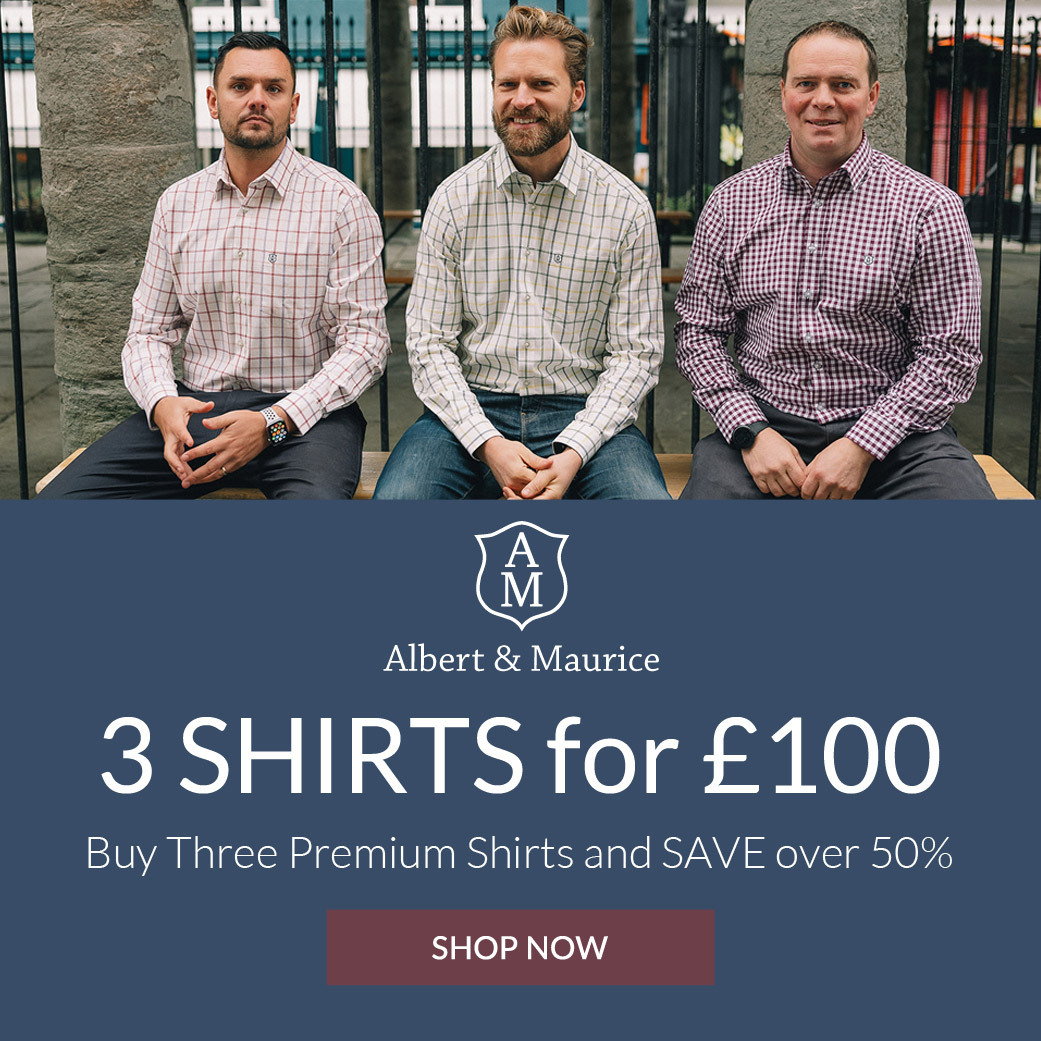 3 for £100 Albert and Maurice Shirts SAVE 50% | Shop Now