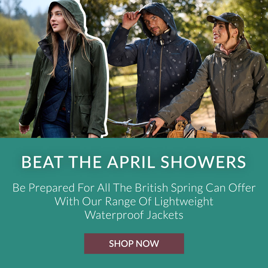 Beat the April showers with our range of waterproof jackets | Shop Now