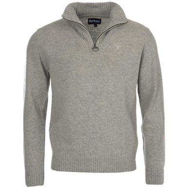 barbour essential lambswool half zip jumper navy